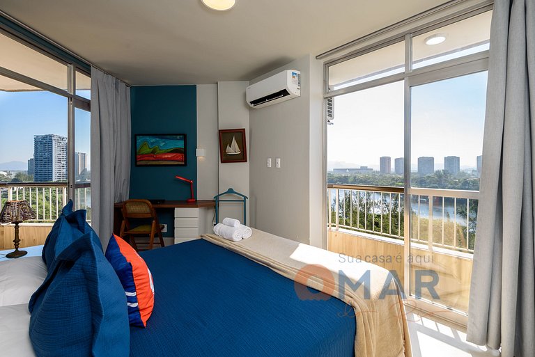 1Qto, Varanda e Vista Mar na Barra | LC 6300/905