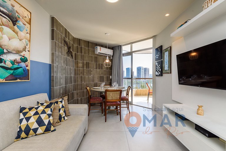 1BDR, balcón y vistas al mar en Barra |LC 6300/905