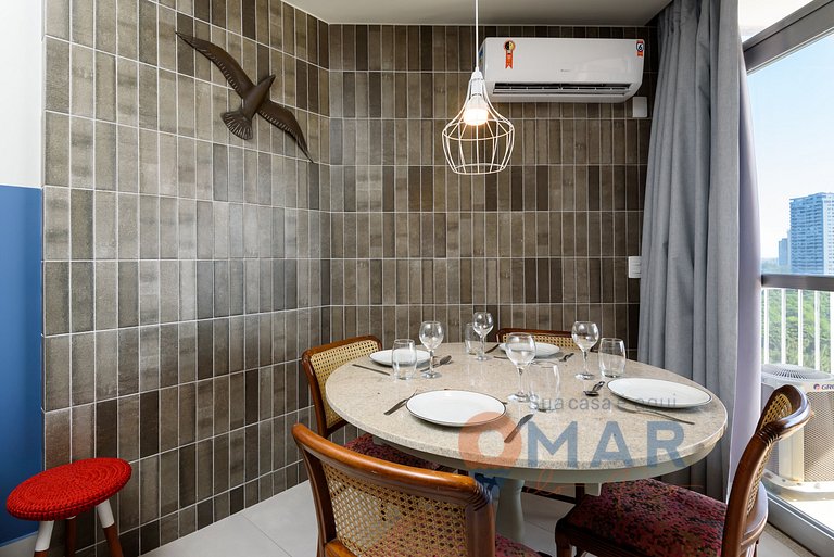 1 BDR, Balcony and Ocean View in Barra|LC 6300/905