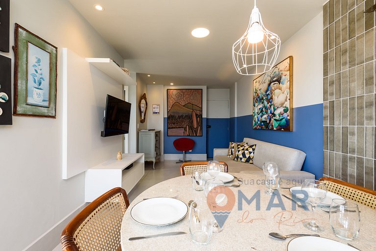 1Qto, Varanda e Vista Mar na Barra | LC 6300/905