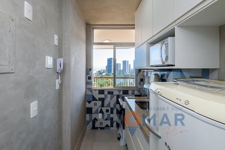 1Qto, Varanda e Vista Mar na Barra | LC 6300/905