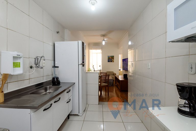 1 Qto a 2min da Praia de Copacabana | NSC 1229/903