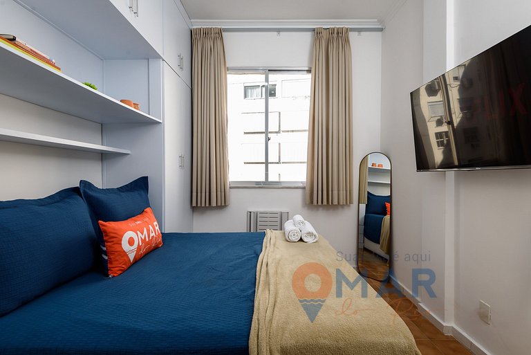 1 Qto a 2min da Praia de Copacabana | NSC 1229/903