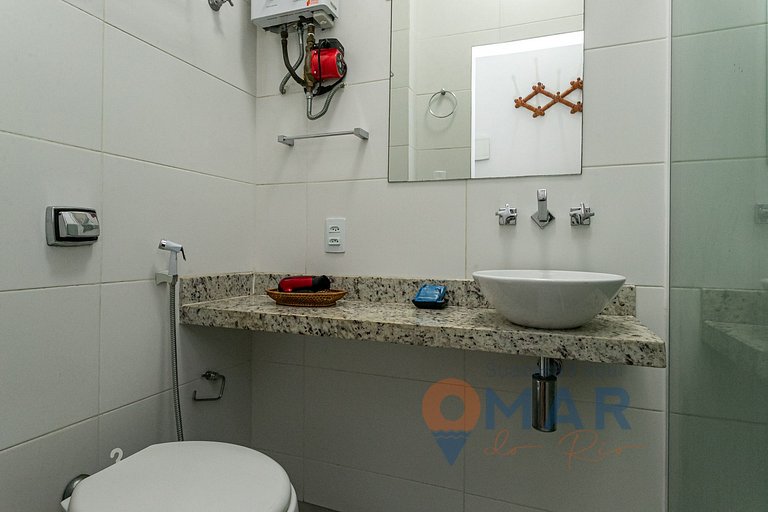 1Qto a 3min da Praia de Copacabana | JC 55/1008