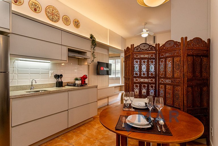 Studio 4 Minutes from Copacabana Beach | PF 78/602