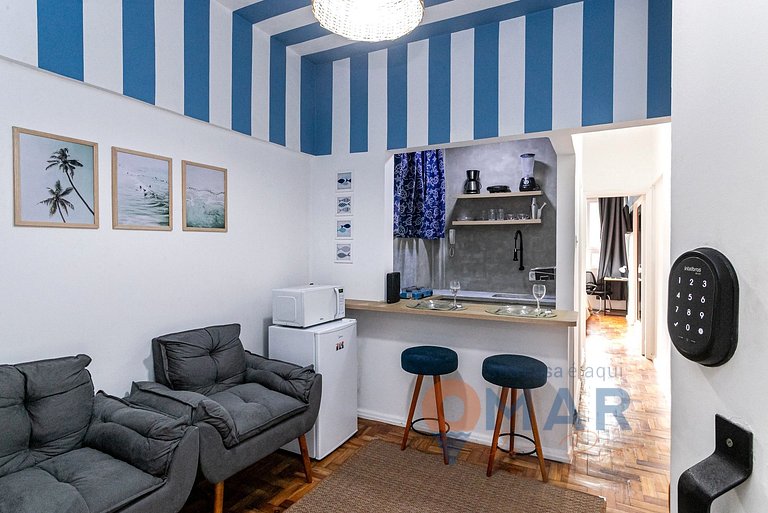 1BDR, 1 Min from the Sea in Copacabana |GS 738/507