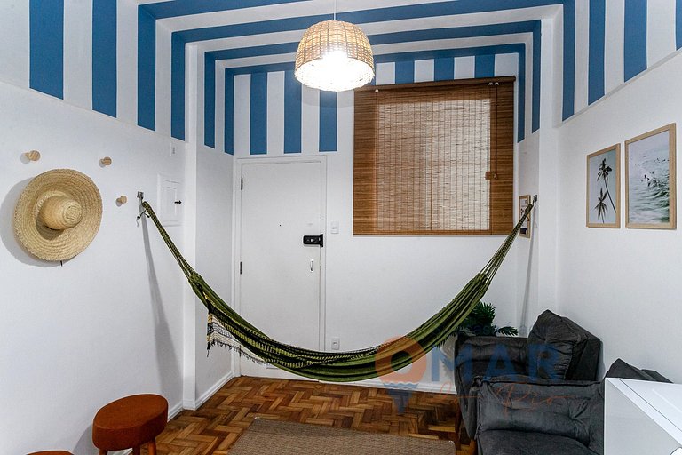 1BDR, 1 Min from the Sea in Copacabana |GS 738/507