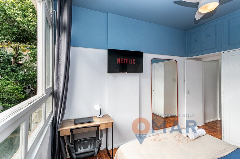 1BDR, 1 Min from the Sea in Copacabana |GS 738/507