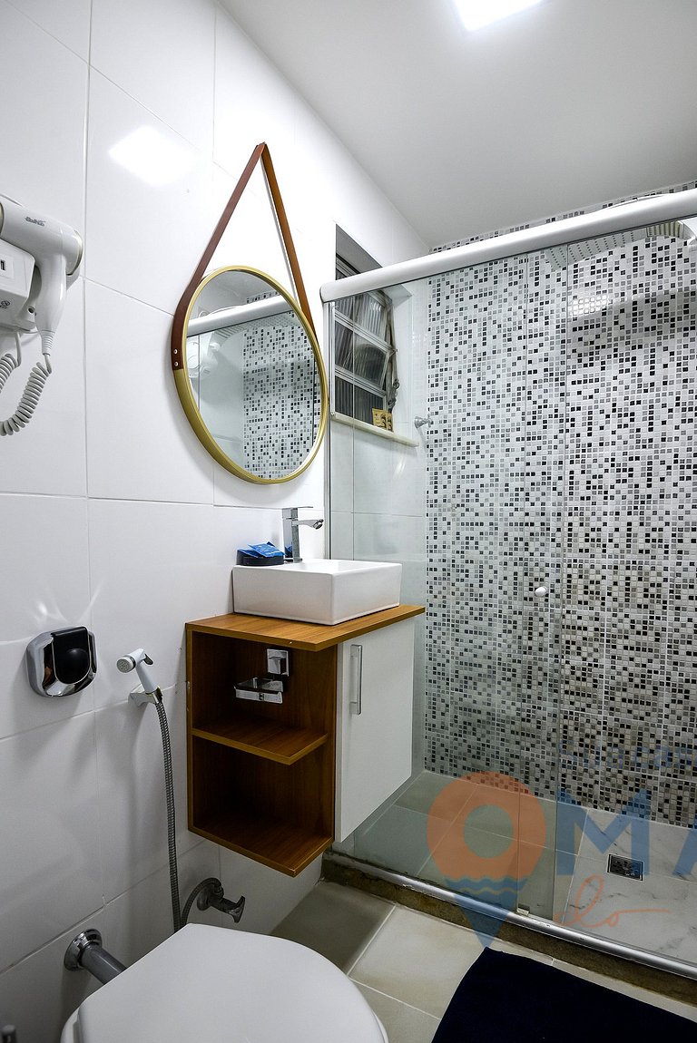 Estudio en Botafogo Cerca de la Playa| PB 356/1240