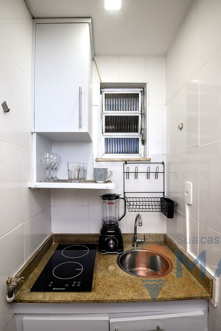 Estudio en Botafogo Cerca de la Playa| PB 356/1240