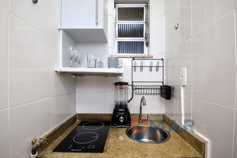 Estudio en Botafogo Cerca de la Playa| PB 356/1240