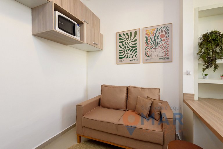 Estudio en Botafogo Cerca de la Playa| PB 356/1240