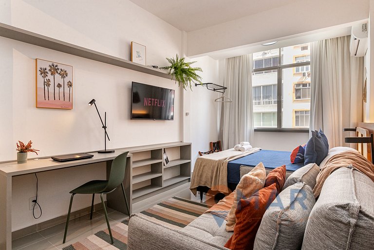 Estúdio com Vista p/ o Cristo Redentor | FM 442/804