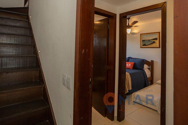 Casa Pé na Areia com Vista Mar em Búzios | CBR 7/7