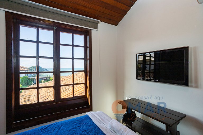 Casa Pé na Areia com Vista Mar em Búzios | CBR 7/7