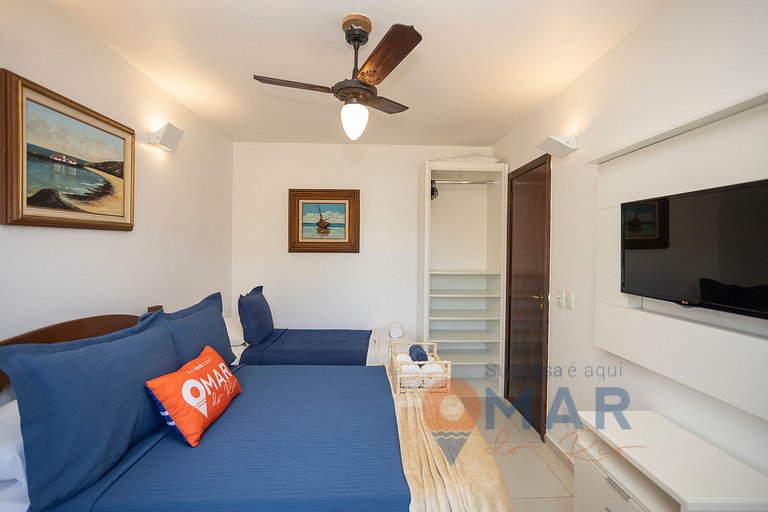 Casa Pé na Areia com Vista Mar em Búzios | CBR 7/7