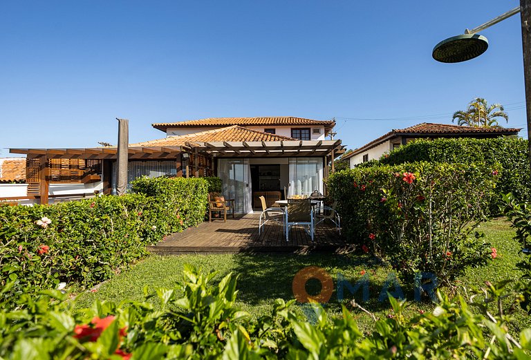 Casa Pé na Areia com Vista Mar em Búzios | CBR 7/7