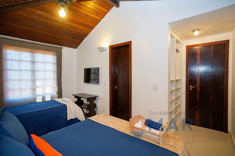 Casa Pé na Areia com Vista Mar em Búzios | CBR 7/7
