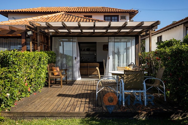Casa Pé na Areia com Vista Mar em Búzios | CBR 7/7