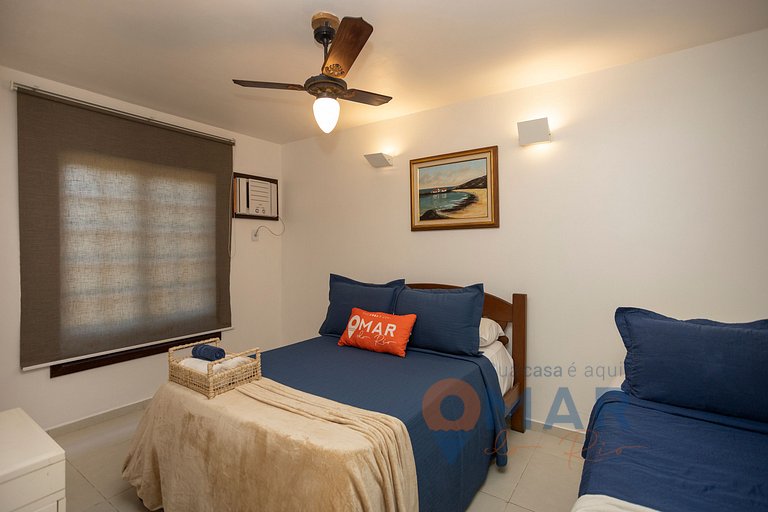 Casa Pé na Areia com Vista Mar em Búzios | CBR 7/7