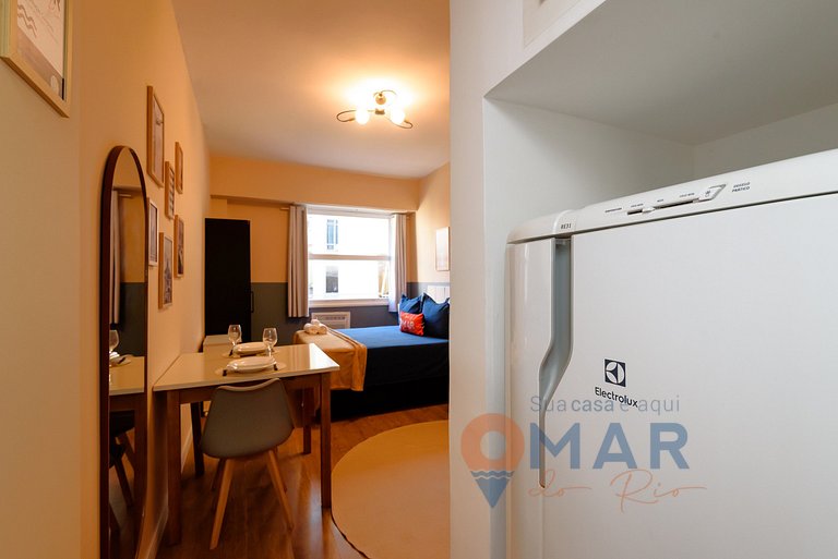 Studio perto do metrô e 8min da praia | SF 228/934