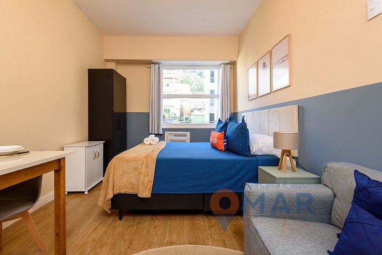 Studio perto do metrô e 8min da praia | SF 228/934