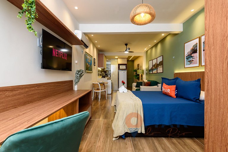 Estudio 4 min de la playa de Copacabana|RP195/1001