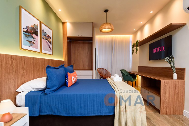 Estudio 4 min de la playa de Copacabana|RP195/1001