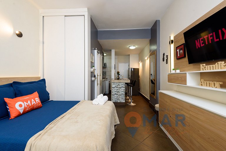 Studio 6 Min from Copacabana Beach | BR 502/420