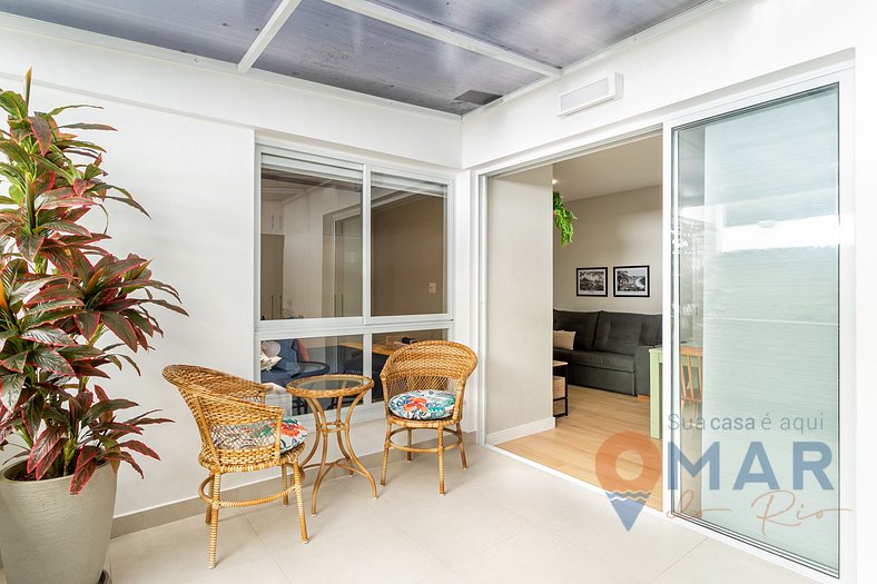 Apartamento Decorado, 2Qtos em Ipanema | NS8/102