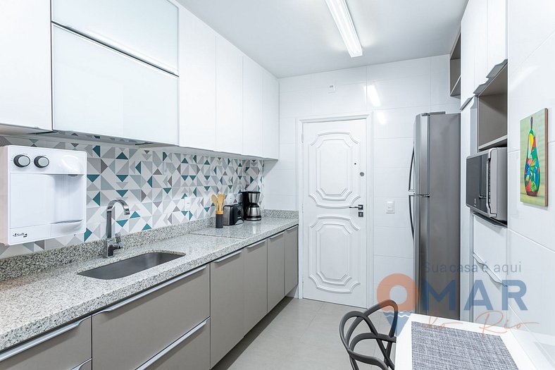 Apartamento Decorado, 2Qtos em Ipanema | NS8/102