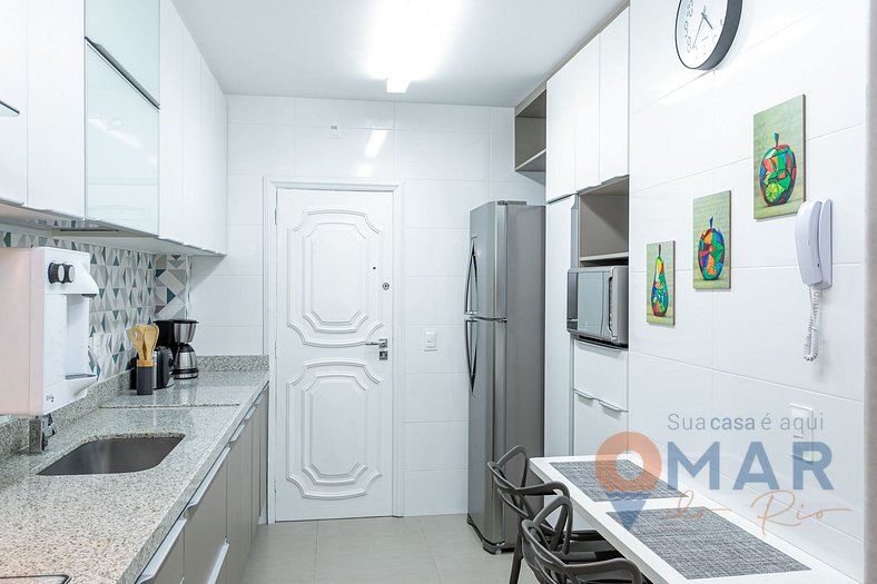 Apartamento Decorado, 2Qtos em Ipanema | NS8/102