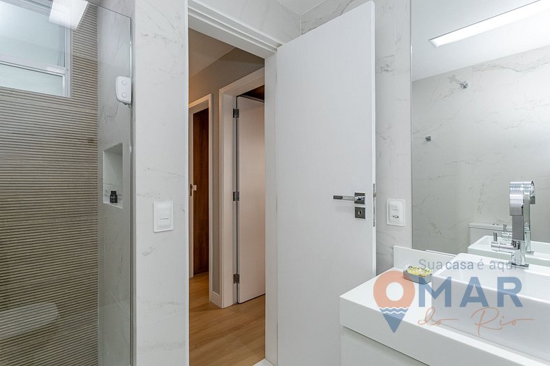 Apartamento Decorado, 2Qtos em Ipanema | NS8/102