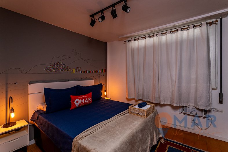 Bedroom & Living Room 550m from Ipanema Beach | PFA58/804