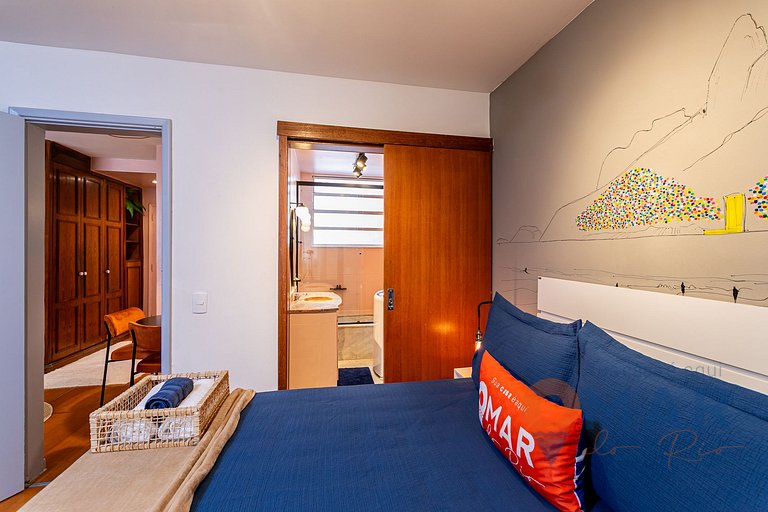 Bedroom & Living Room 550m from Ipanema Beach | PFA58/804