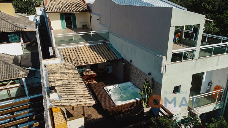 Casa c/ Jacuzzi a 600m da Praia | Casa Boutique