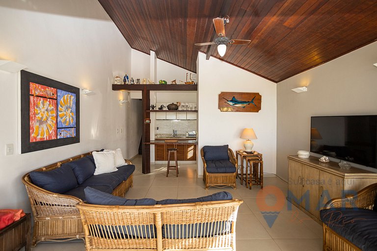 Casa de Playa con Vista al Mar y 2 Suites | CBR 07