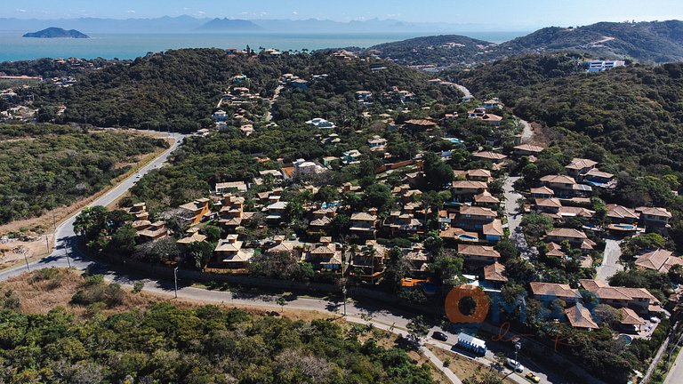 Casa em Búzios c/ Churrasqueira e Vista Mar|EDF 16