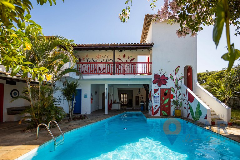 Casa Flora com Piscina: Suíte Amarela