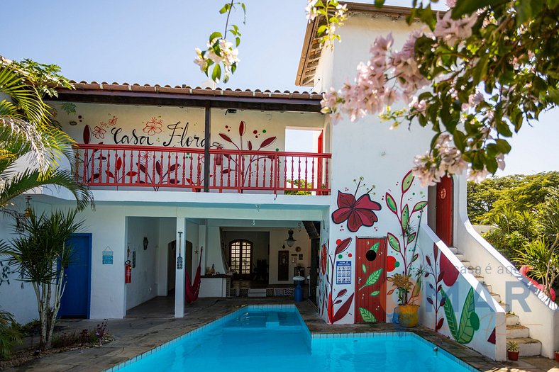 Casa Flora com Piscina: Suíte Amarela