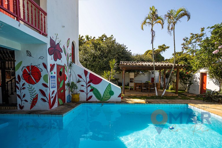 Casa Flora com Piscina: Suíte Amarela