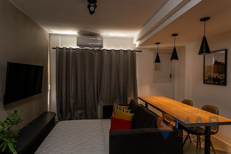 Dormitorio y salón decorados en Copacabana | MRU 5/305