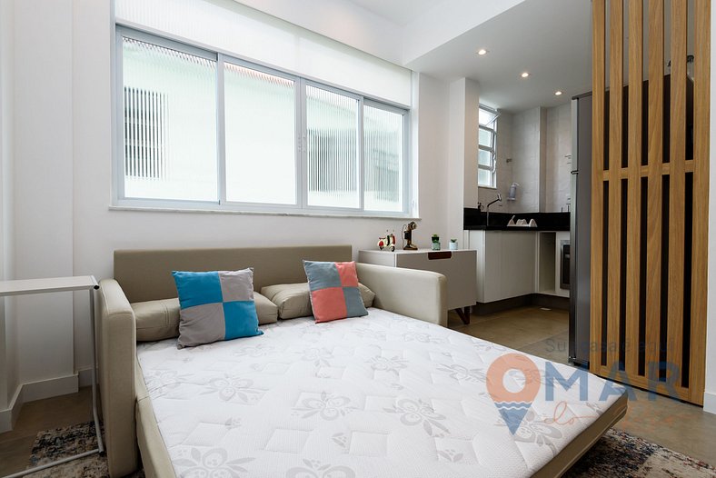Dormitorio y salón modernos en Copacabana | MFB 76/203