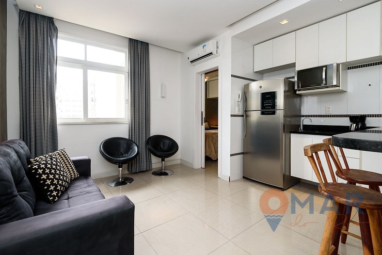 Flat a 200m da Praia de Copacabana | SC 86/712