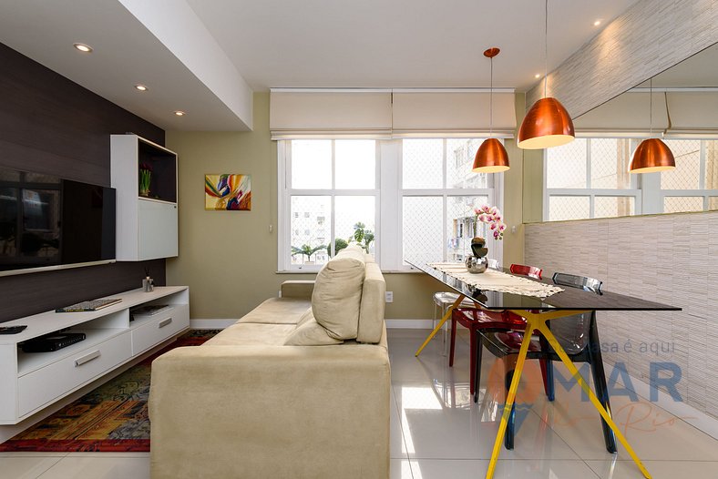 Moderno apartamento 2Qtos em Copacabana | BR 737/504