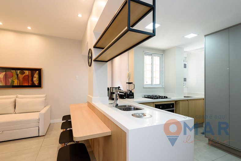 Moderno apartamento a 50m da Praia | PF 19/1004