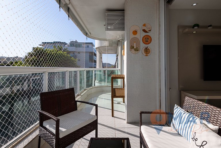 Omar do Rio: Moderno 3Qts em Condomínio Beira Mar, c/ vista