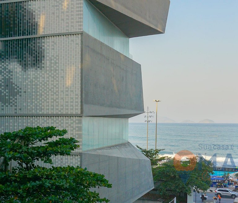Omar do Rio: Moderno Studio c/ Vista Lateral Mar, a 80 metro