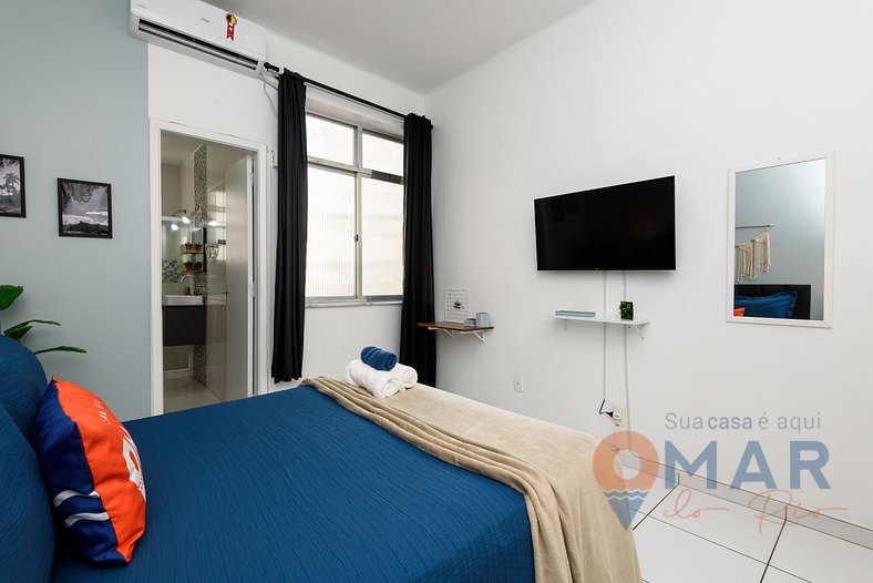 Quarto & Sala a 180m da Praia | PJ 150/603