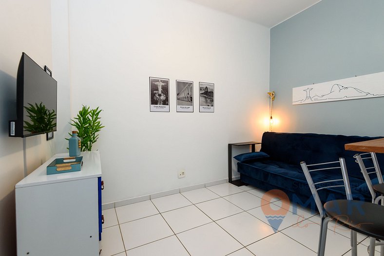 Quarto & Sala a 180m da Praia | PJ 150/603